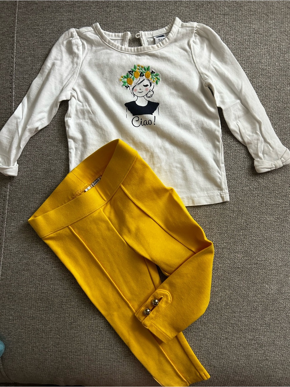 Janie and Jack White Girls Embroidered Top